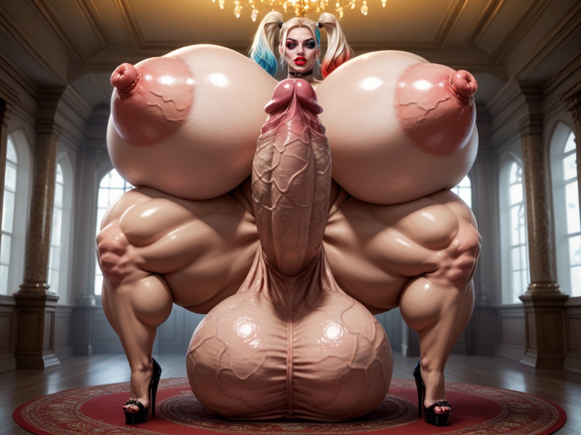 Penis Fills Up Entire Room, Gigantic Massive Futanari Hyper Cock, Cosplay Shemale AI Porn