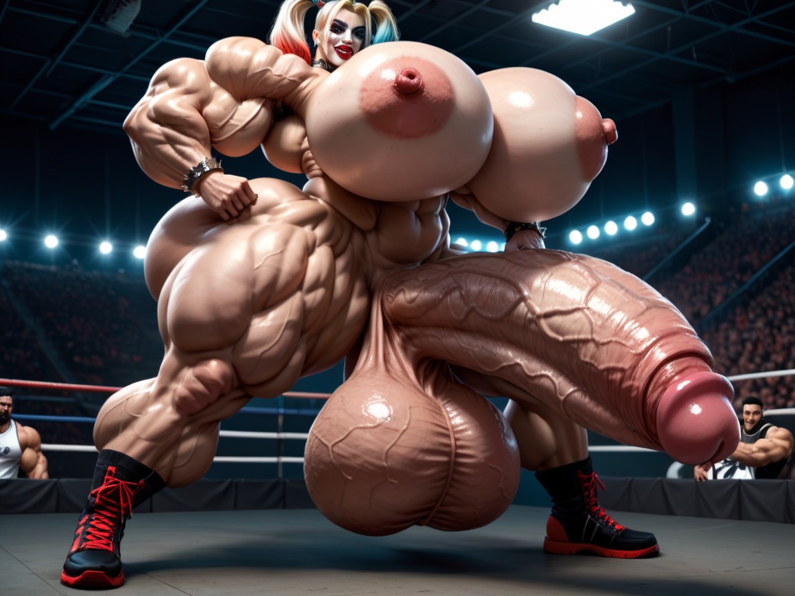 Hyper Detailed Face, Super Massive Muscle, Naked Porno shemale IA