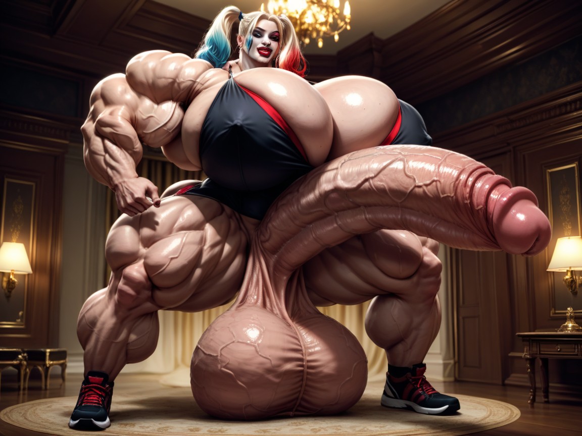 1 Person, Hyper Gigantic Dick, Gigantic Massive Futanari Hyper Cock Shemale AI Porn