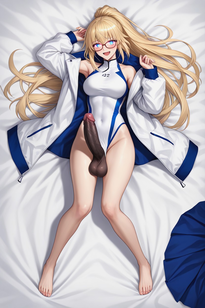 Blonde Hair, Huge Erect Penis, Blue Eyes Porno shemale IA