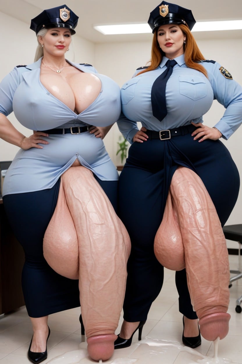 Gigantic Huge Long Flaccid Hyper Cock, Bulging Veins, Extremely Huge Monster Penis Shemale AI Porn