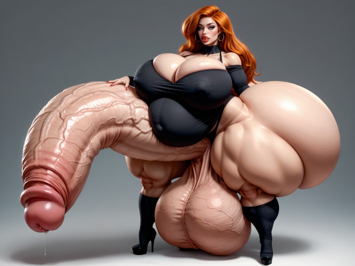 Hyper Bimbo, Cock Too Gigantic, Kim Possible Shemale AI Porn