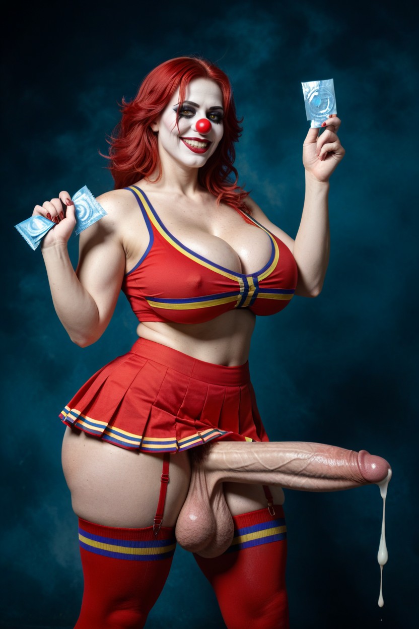 Bbw, Leaking Cum, Wide Angle Shemale AI Porn