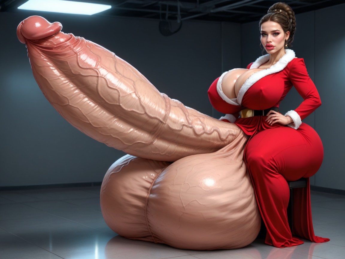 Hyper Gigantic Testicles, Hyper Absurdly Oversized Penis, Padme Amidala From Star Wars Porno shemale IA