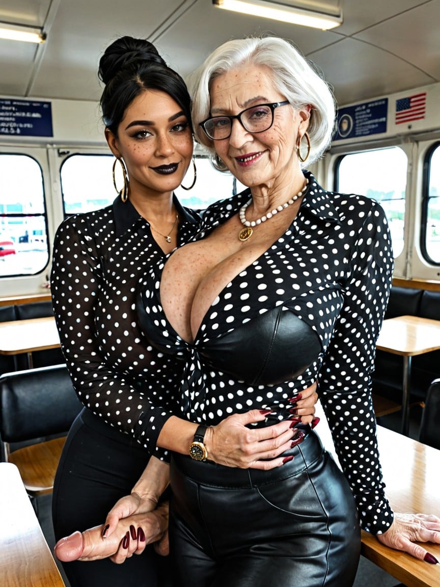 Wrinkles, Secretary Glasses, Breast Expansion Shemale AI Porn