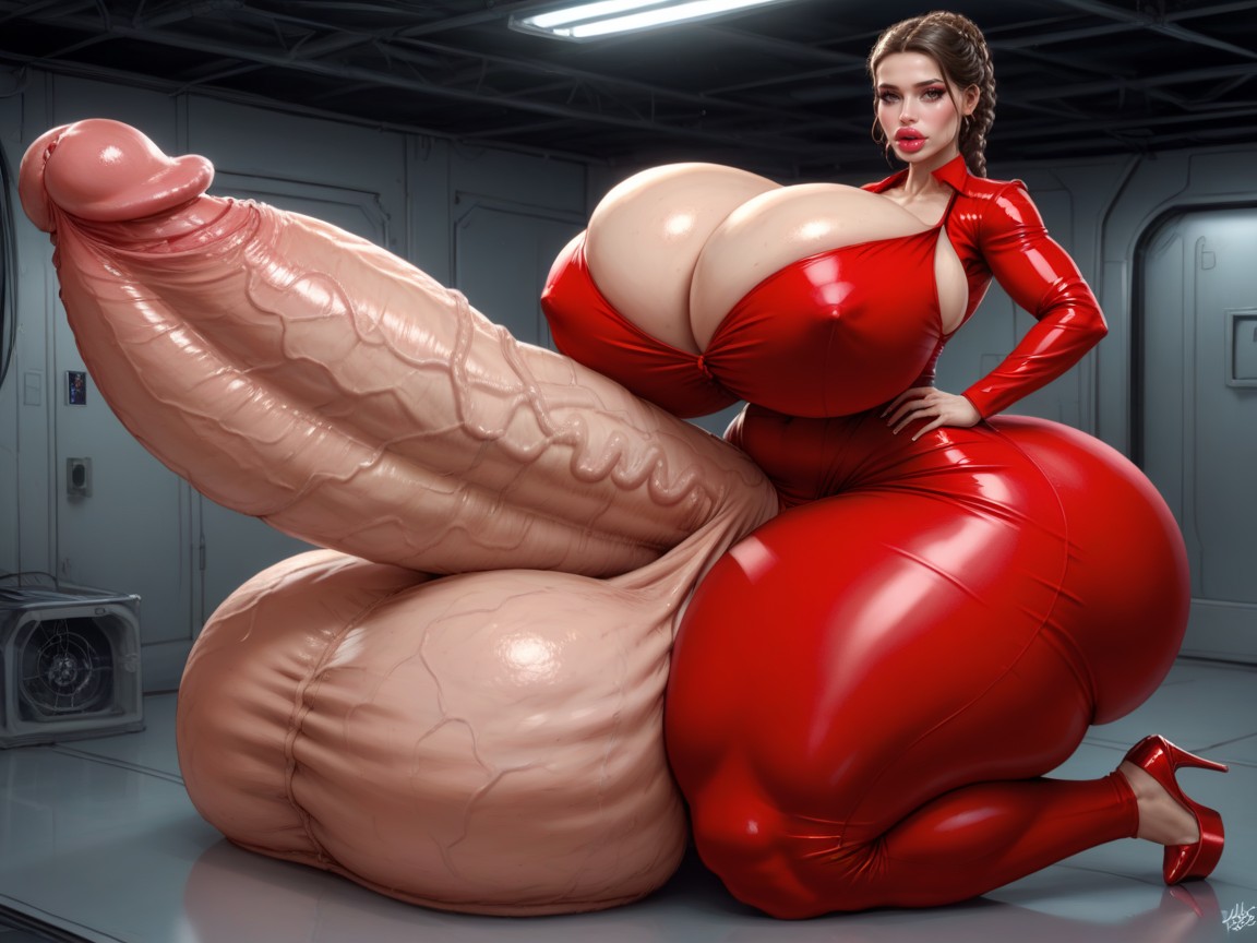 Hyper Bimbo, Hyper Supersized Penis, 25+ Shemale AI Porn
