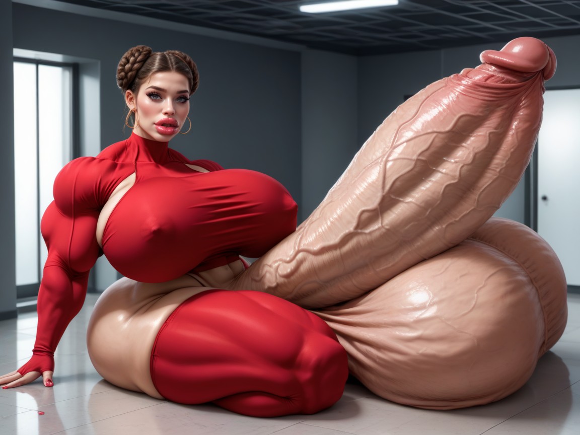 25+, Rounded Ass, Hyper Absurdly Oversized Penis Shemale AI Porn