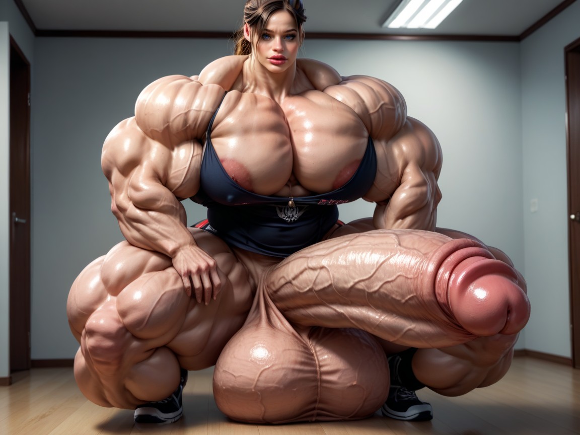 Culo Redondeado, 25+, Hyper Oversized Muscle Porno shemale IA