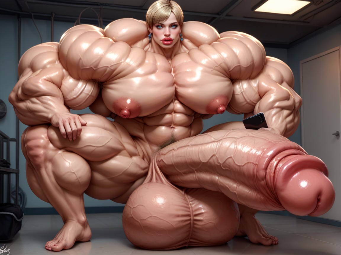 Cosplay, Hyper Gigantic Penis, Hyper Absurdly Oversized Penis Shemale AI Porn