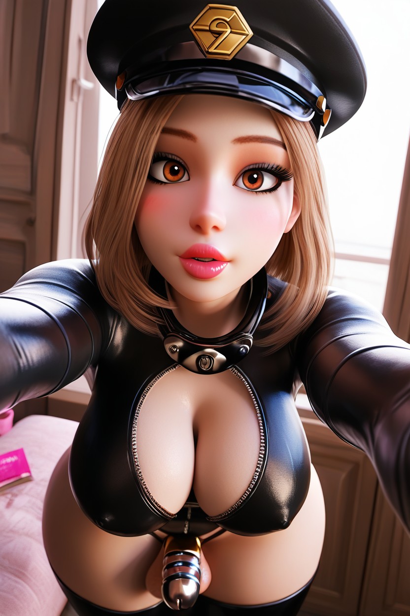 Brown Hazel Eyes, Fotos Bajo La Falda, Unzipped Bod Suit Showing Cleavage Porno shemale IA