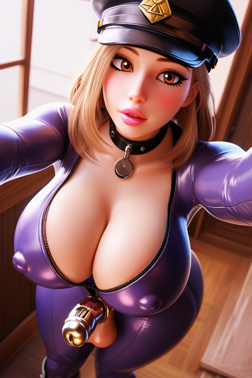 Bust Shot, Large Bubble Butt, Selfie Shemale AI Porn