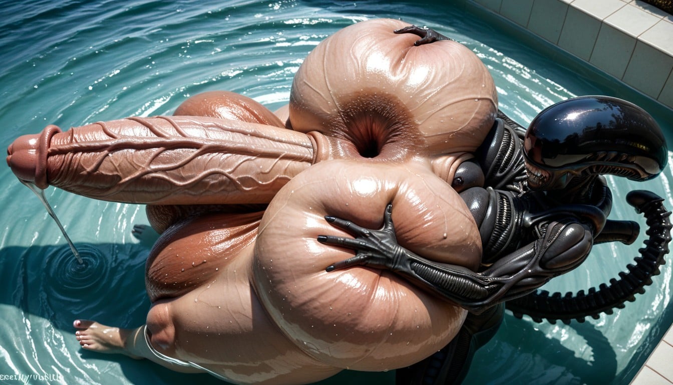 Cosplay, Asshole Spread Super Wide, Hyper Gigantic Cock Shemale AI Porn