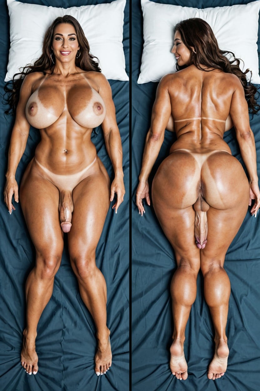 Back View, Character Turnaround, Vista Trasera Porno shemale IA