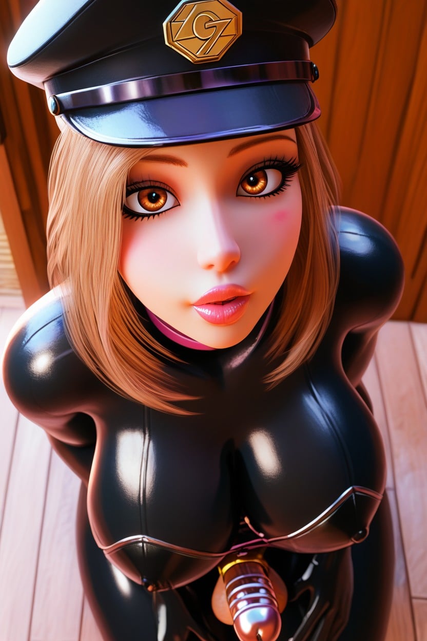 Close Shot, Covered Nipples, Bust Shot Shemale AI Porn