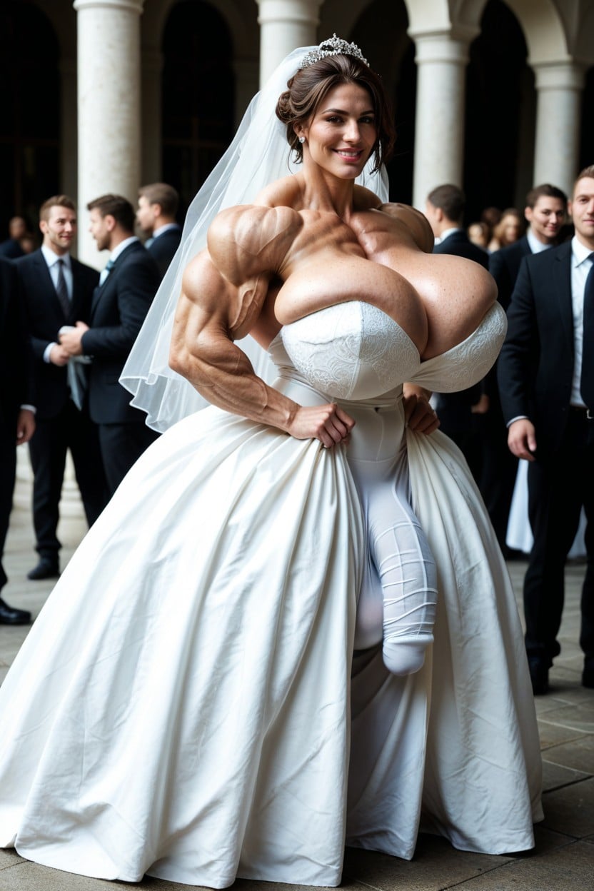 Gigantic Scalene, Toned Muscles, Gigantic Enormous Biceps Shemale AI Porn