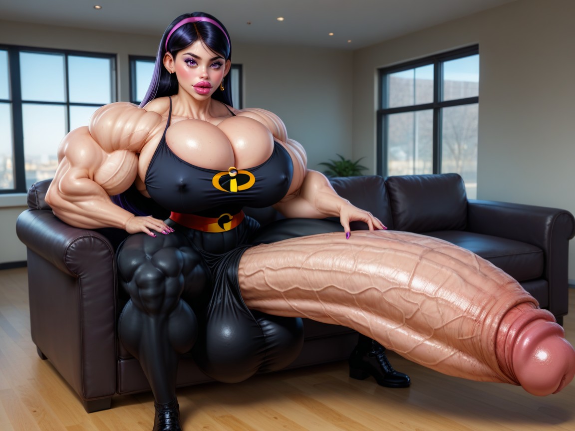 Hyper Gigantic Penis, Violet Parr From Incredibles, Hyper Gigantic Balls Shemale AI Porn