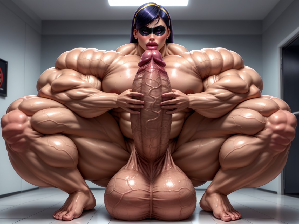 Hyper Absurdly Oversized Muscle, Hyper Long Penis, Pene Más Grande Que El Cuerpo Porno shemale IA