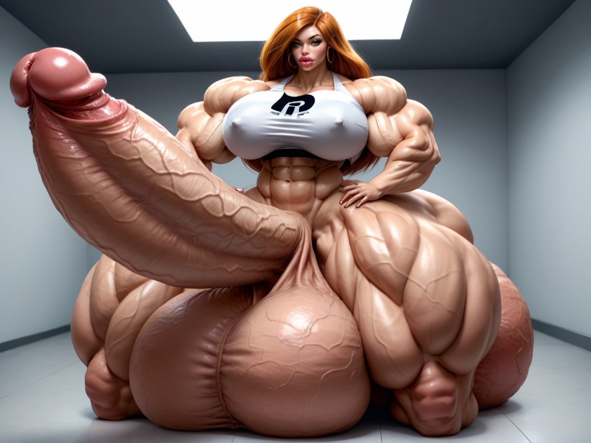 Hyper Absurdly Oversized Wide Penis, Hyper Absurdly Oversized Penis, Hyper Gigantic Penis Shemale AI Porn