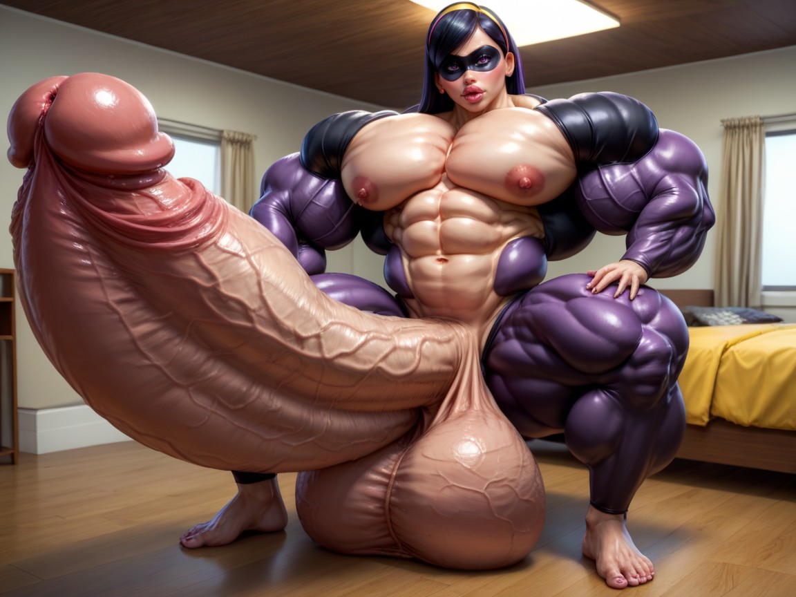 Balls Are Just Too Gigantic, Penis The Size Of The Room, Hyper Gigantic Balls Shemale AI Porn