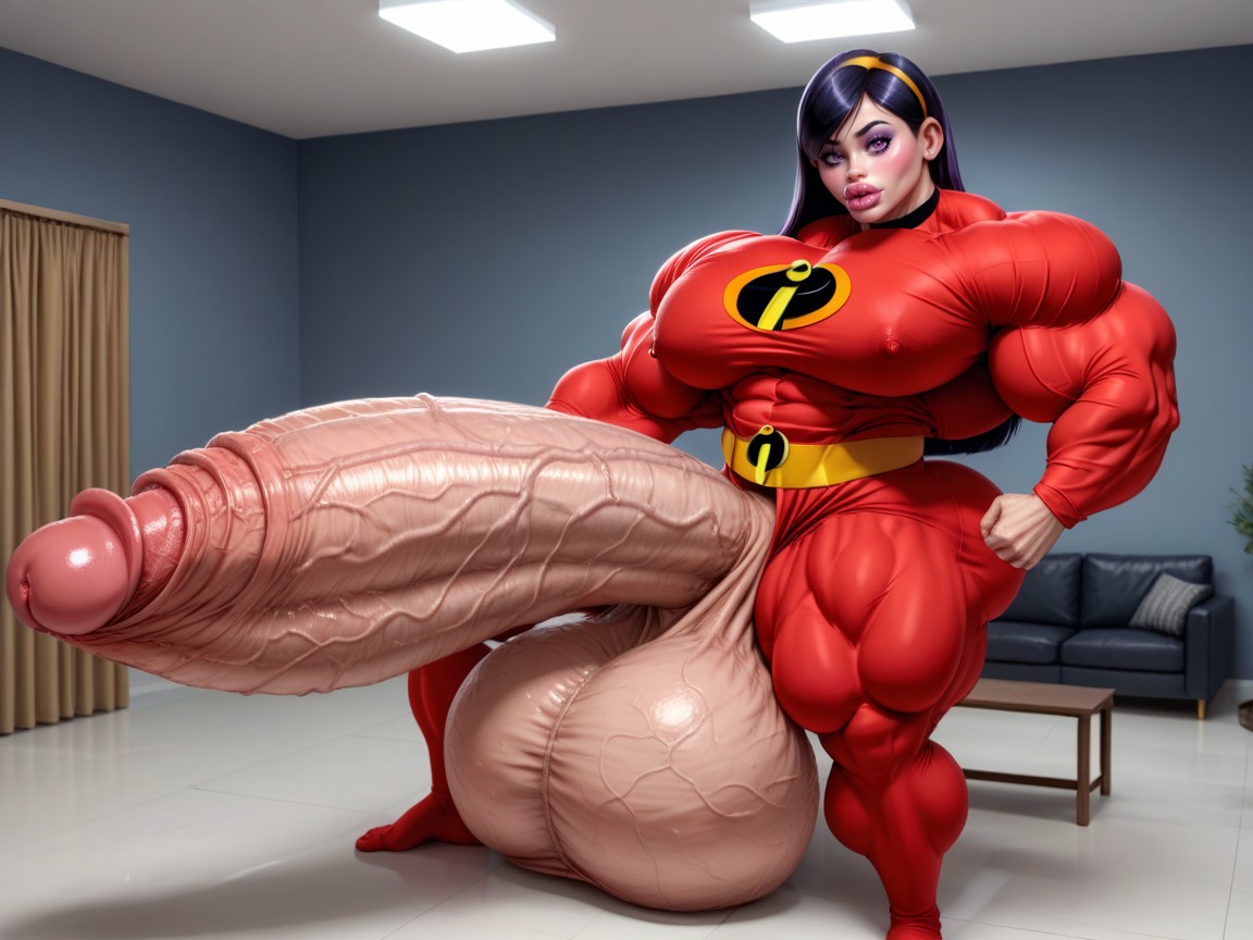 Hyper Extremely Monstrous Muscle, Violet Parr From Incredibles, Hyper Absurdly Oversized Penis Porno shemale IA