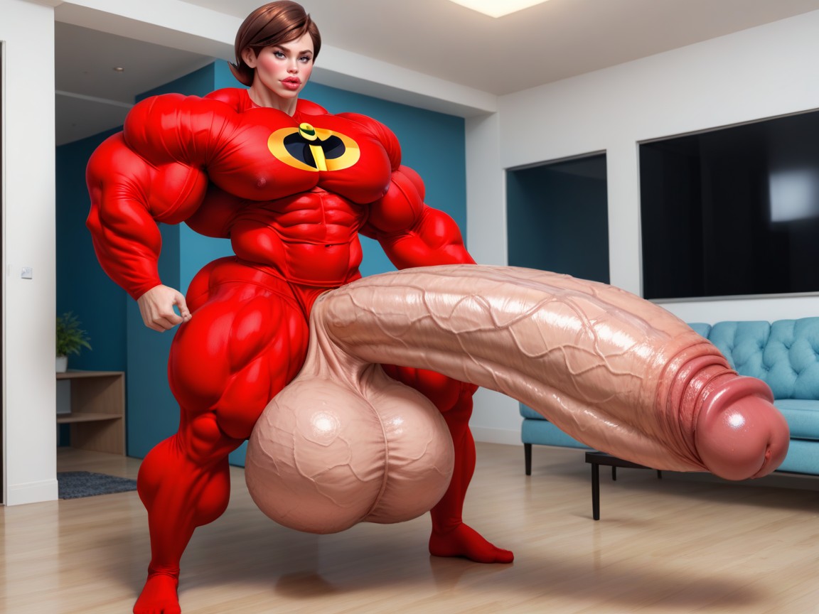 Balls Are Just Too Gigantic, Hyper Absurdly Oversized Penis, Nude Hyper Futanari With Hyper Gigantic Penis Porno shemale IA