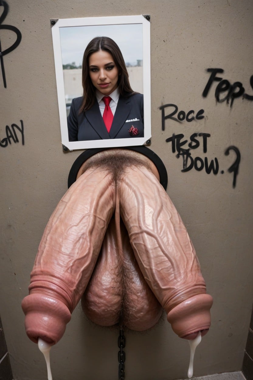 Dripping Cum, Through Wall, Hyper Cock Porno shemale IA