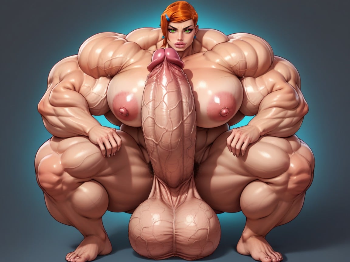 Rounded Breast, Gwen From Ben, Hyper Impossibly Gigantic Girthy Penis Shemale AI Porn