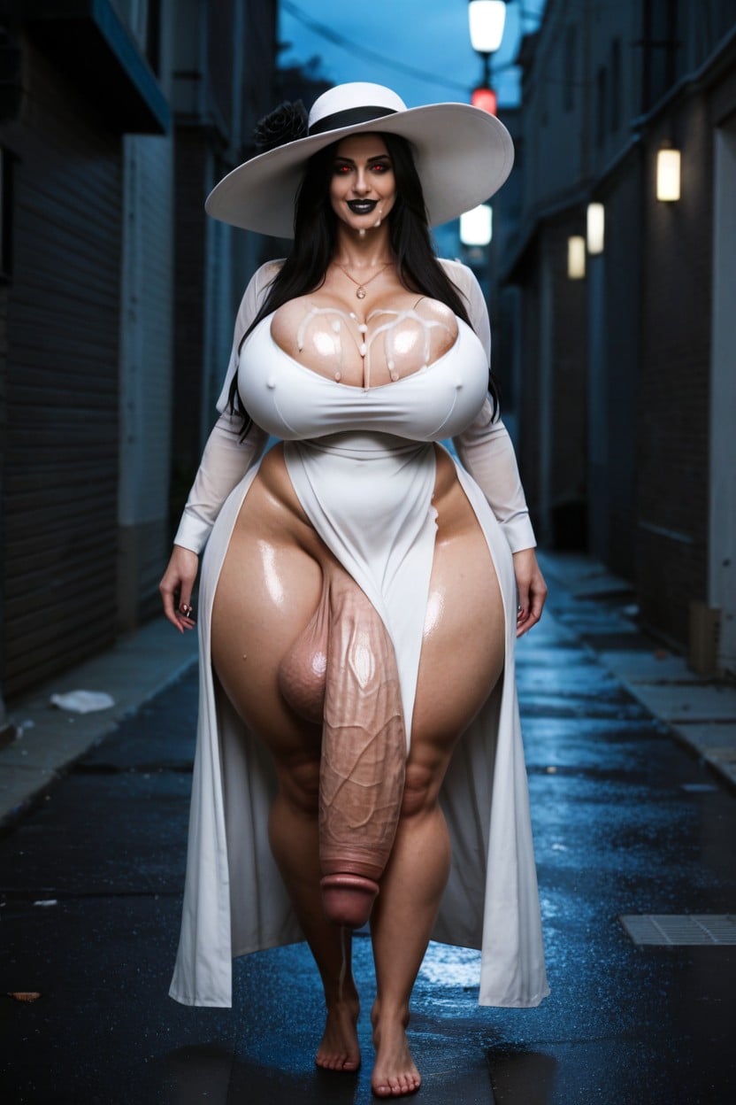Street, Milf, Cleavage Shemale AI Porn
