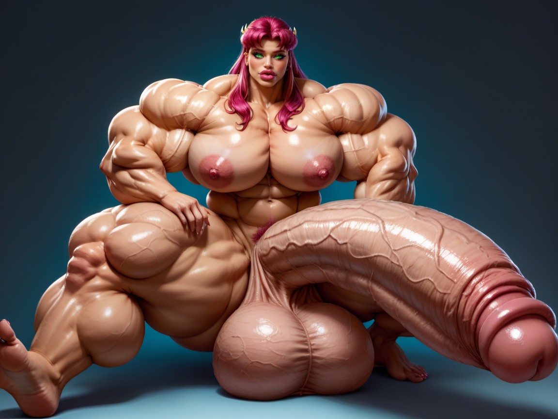 Hyper Long Penis, Ultra Detailed Face, 25+ Shemale AI Porn