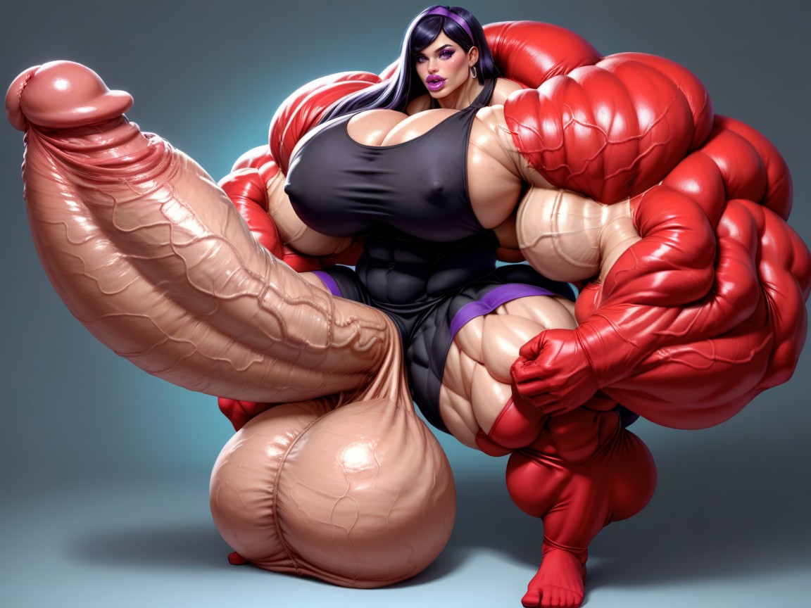 Hyper Absurdly Gigantic Girthy Penis, Hyper Oversized Penis, 25+ Porno IA transsexuelle