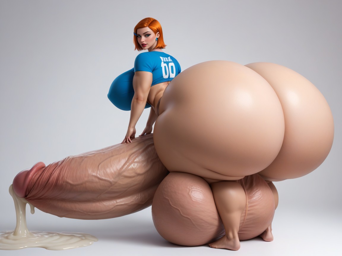 Hyper Massive Cock, Fast Ass, Hyper Massive Thick Cock Shemale AI Porn