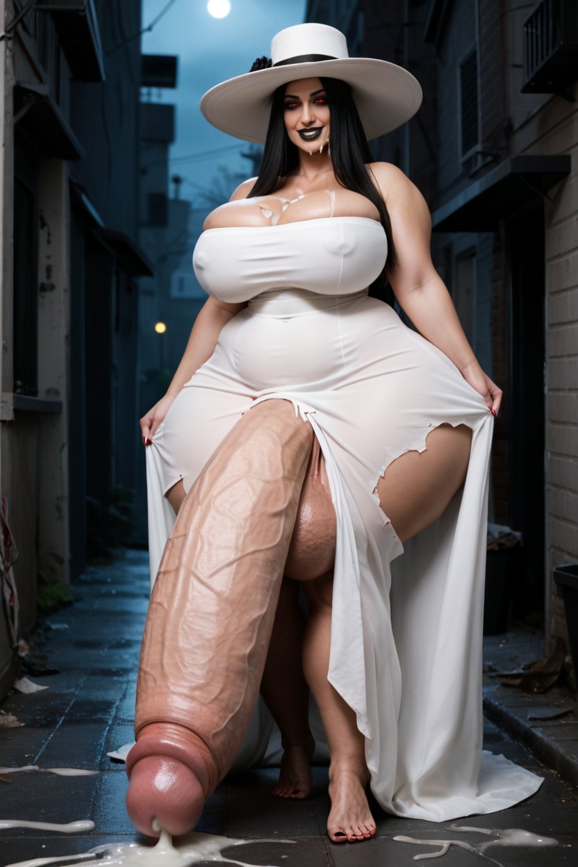 Extremely Large Ass, 1 Person, Walking Shemale AI Porn