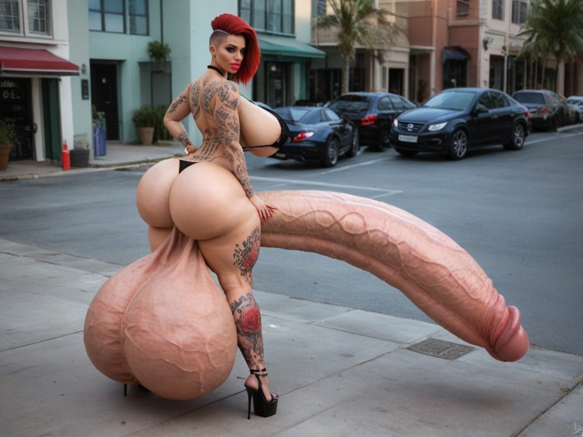 Penis Bigger Then Torso, Gorgeous Face, Looking At Viewer Porno IA transsexuelle