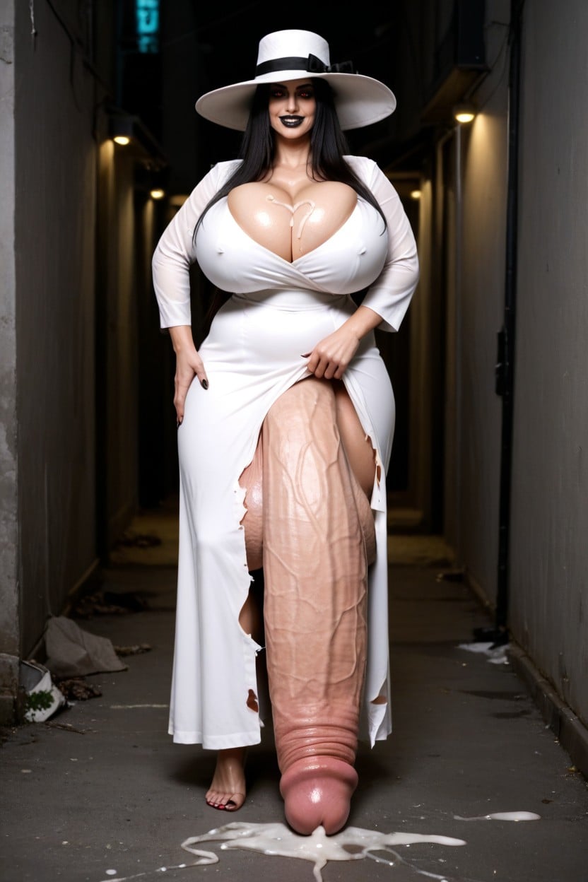 Thick, Impossibly Long Hyper Penis, Impossibly Long Hyper Penis Shemale AI Porn