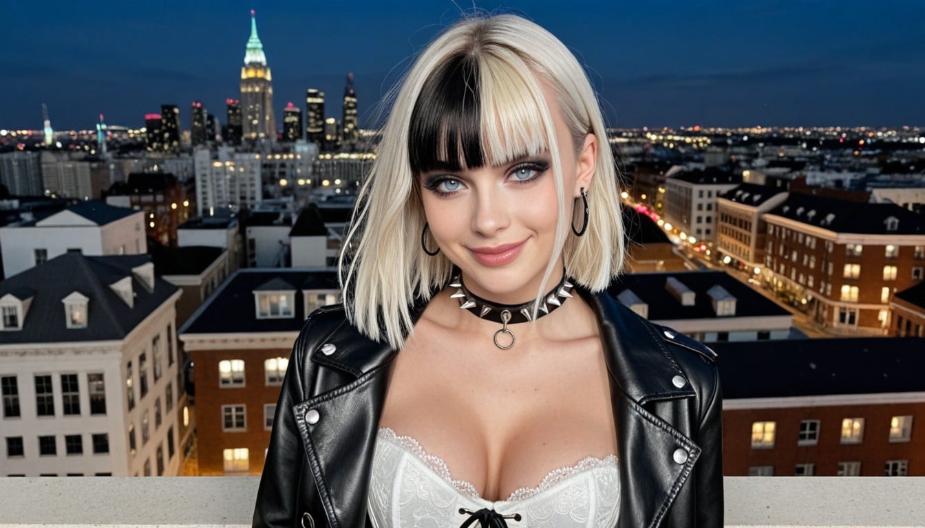 Tight White Corset, Super Detailed Eyes, Standing Shemale AI Porn