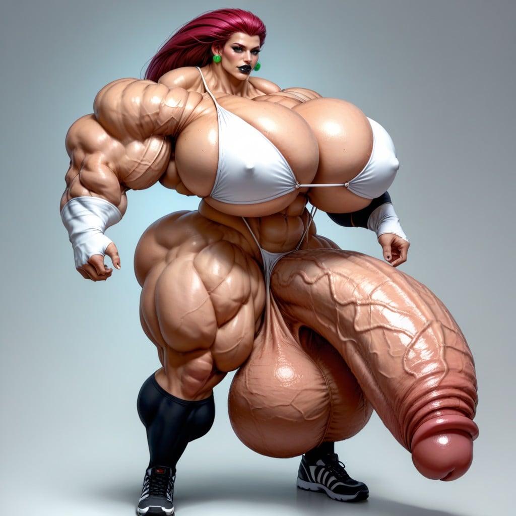 Expansion Mammaire, Super Wide Hips, Hyper Gigantic Glans Porno IA transsexuelle