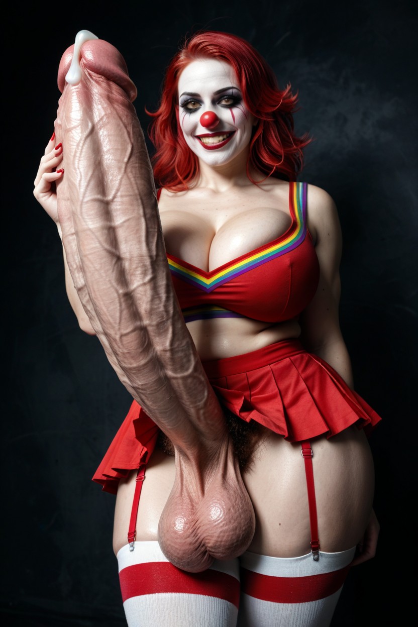 Garter Belt, Monstrous Demonic Genitals, Surreal Shemale AI Porn