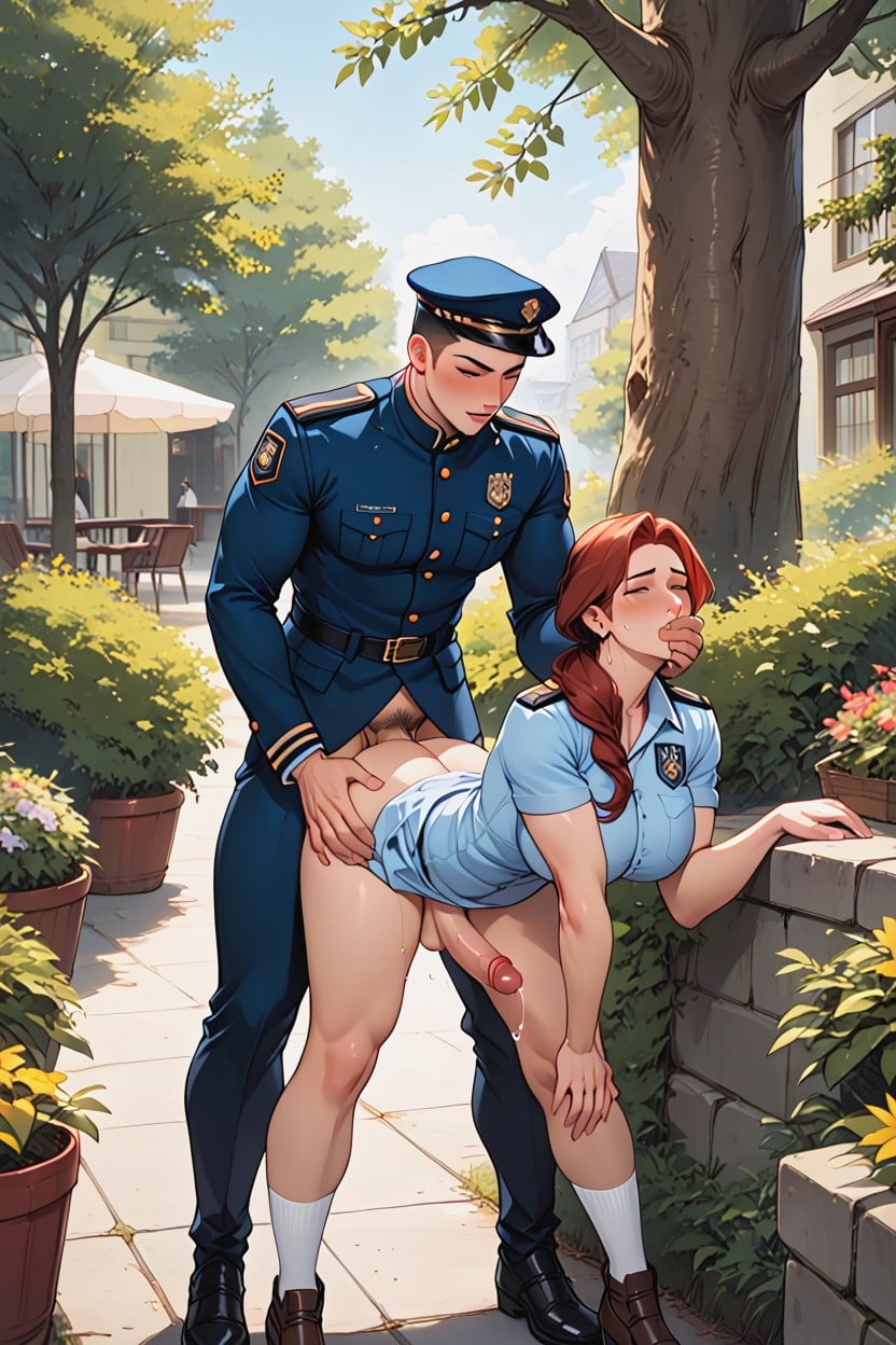 Male Uniform, Submissive Man, Sex Hidden Shemale AI Porn