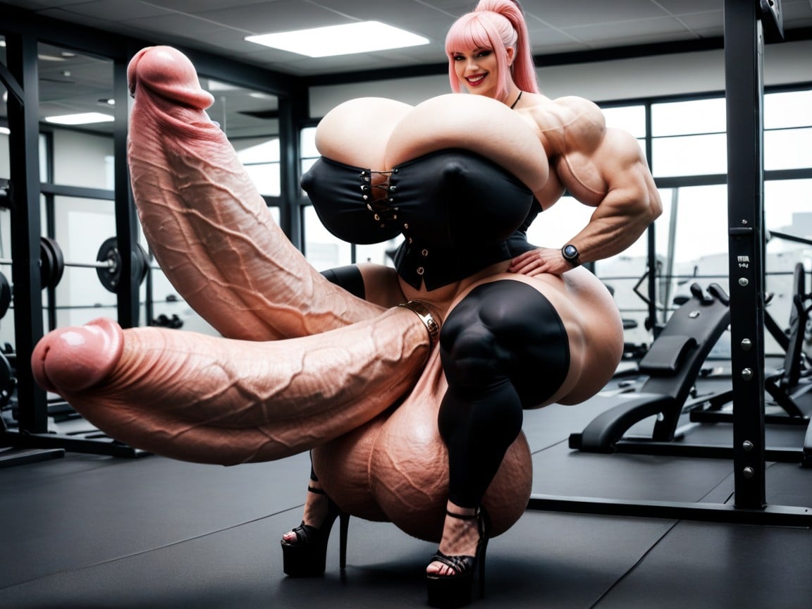 Pénis Hyper Long Et Impossible, Platform Sneaker Heels, Huge Veins On Penis Porno IA transsexuelle