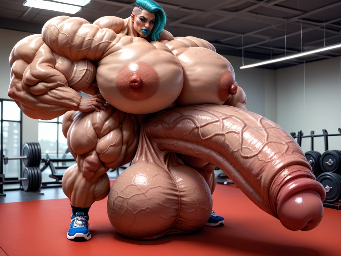Penis Is Just Way Too Gigantic, Penis The Size Of The Gym, Huge Veins On Penis 人妖AI黃片