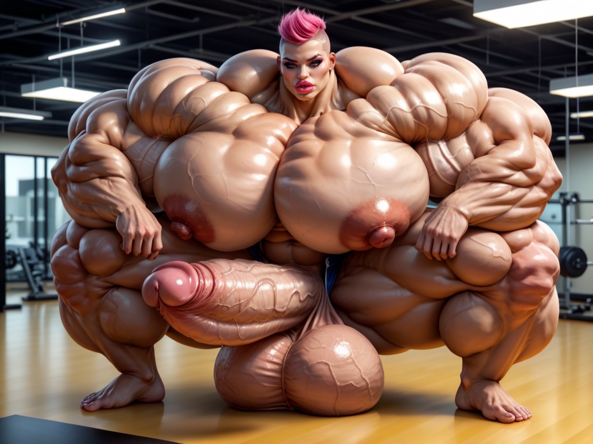Penis Is Just Way Too Gigantic, Hyper Gigantic Balls, Naked Porno shemale IA