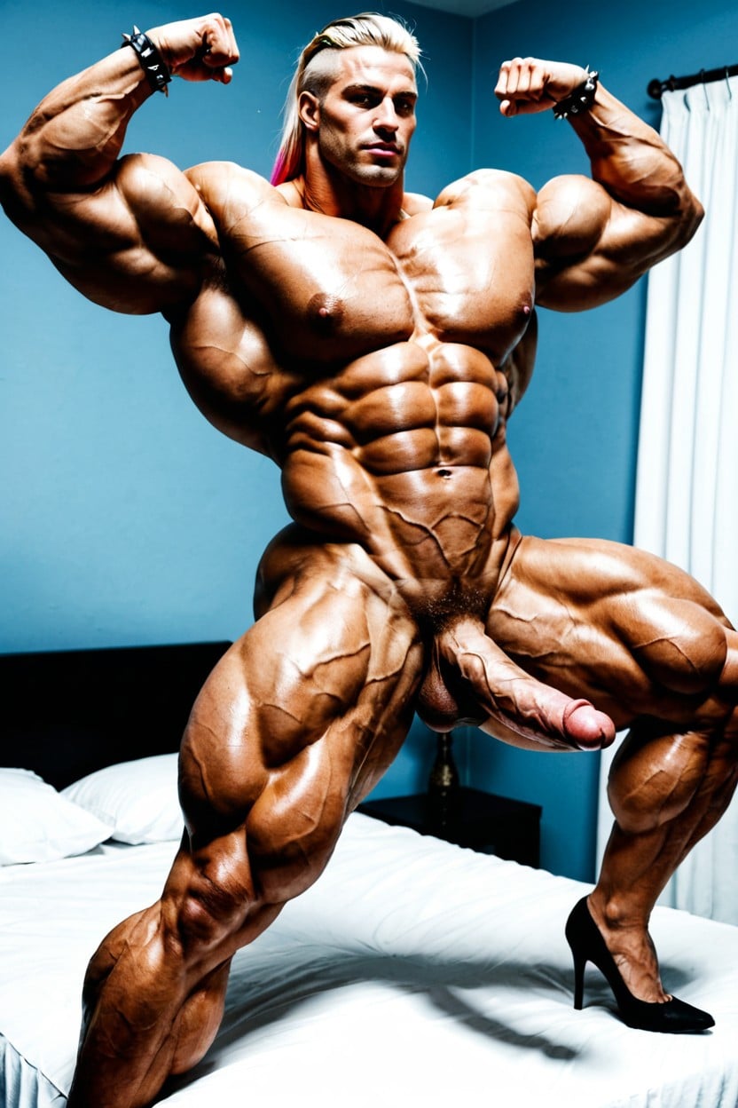 Gigantic Arms, Gigantic Muscular Shoulders, Huge Ass Porno shemale IA