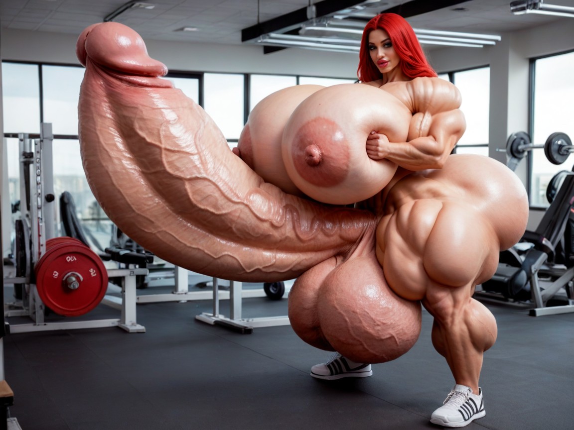 Hyper Oversized Penis, 18+, Hyper Absurdly Oversized Penis Shemale AI Porn