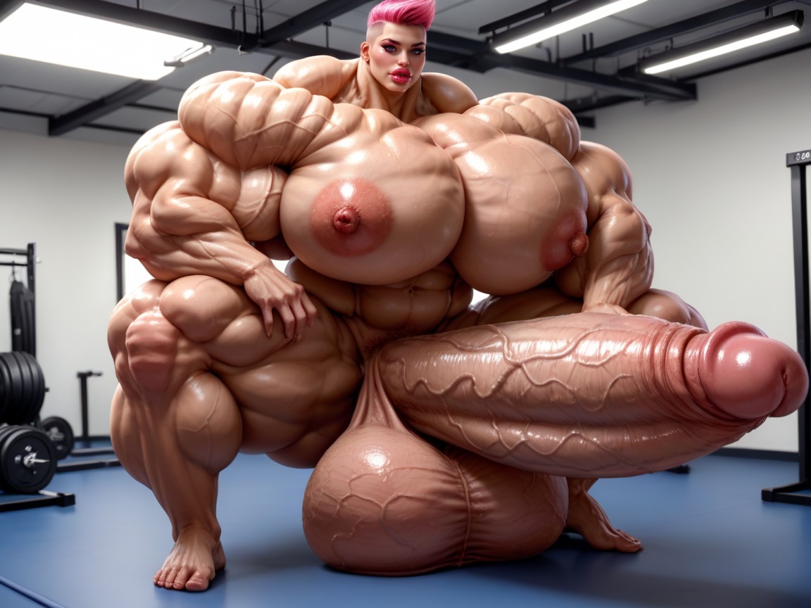 Muscle Women, Hyper Gigantic Massive Biceps, Hyper Gigantic Abs Porno IA transsexuelle