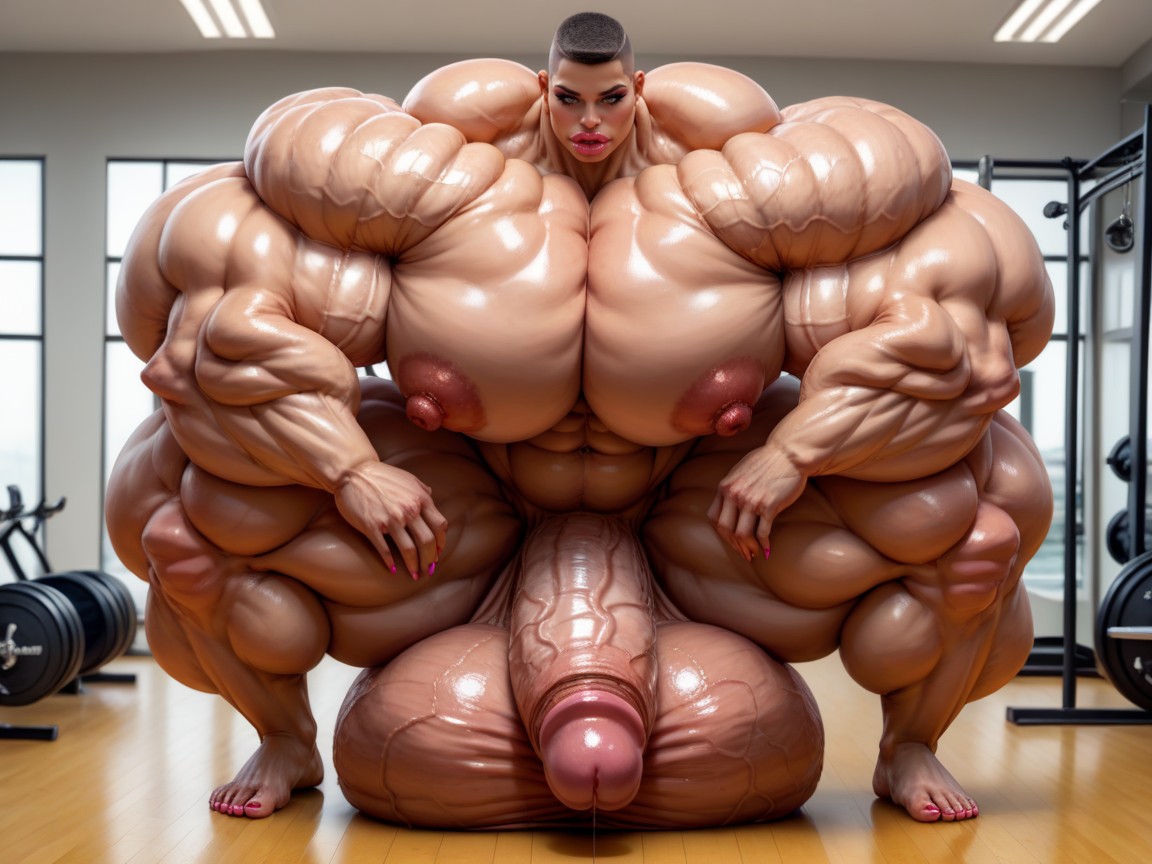 Penis Is Just Way Too Gigantic, 18+, Hyper Gigantic Lips Shemale AI Porn