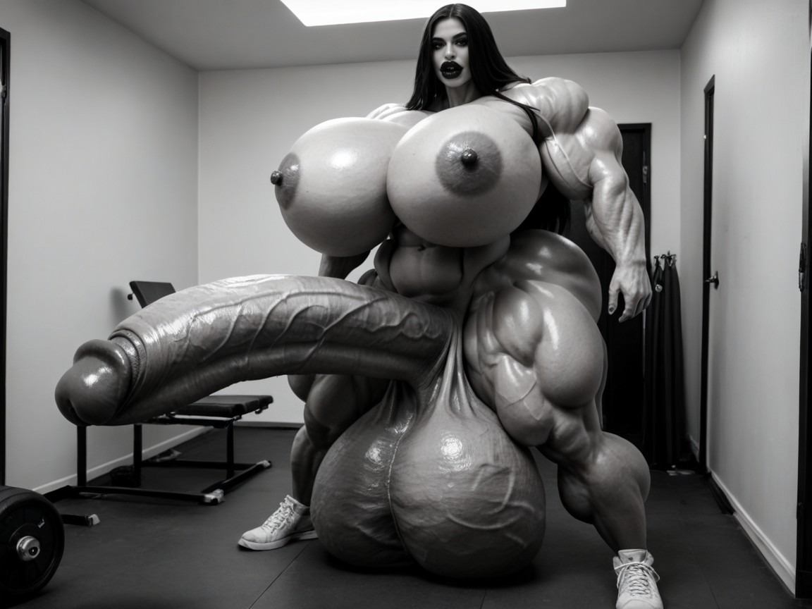 Hyper Gigantic Balls, Hyper Gigantic Big Lips, Hyper Gigantic Penis Shemale AI Porn