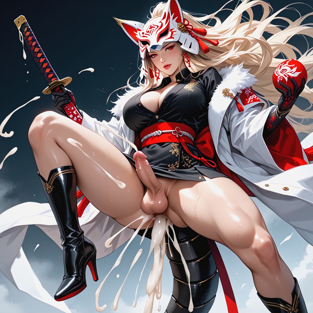 Excessive Flying Cum, Maternal Beauty, Beautiful Shemale Shemale AI Porn