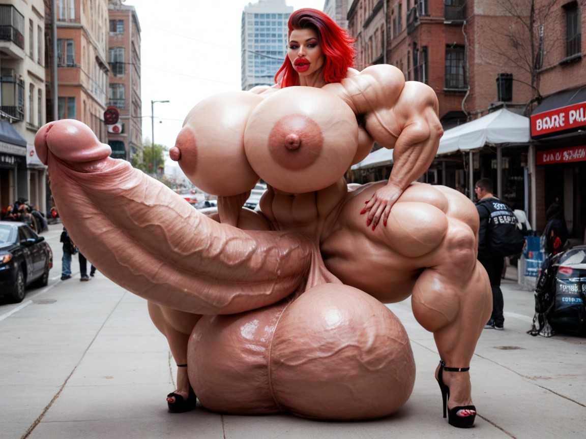 Hyper Gigantic Lips, Hyper Oversized Wide Penis, Hyper Gigantic Massive Penis Porno shemale IA