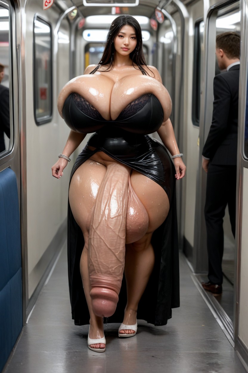 Very Waist, Hyper Oiled Skin, Hyper Shemale AI Porn