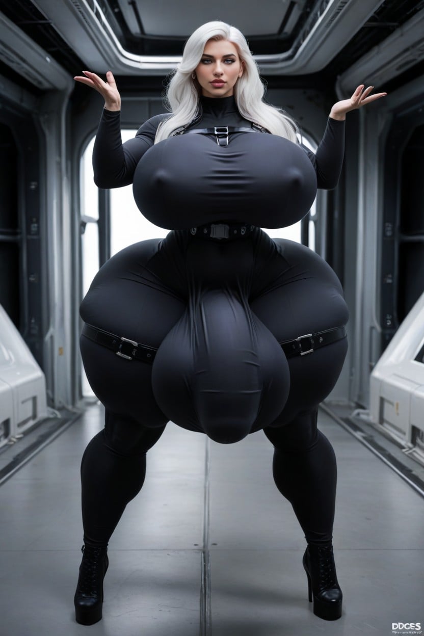 Six Pack Abs, Gigantic, Full Body Shemale AI Porn